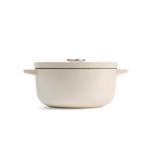 Каструля KitchenAid чавунна з кришкою 3,3 л Мигдалевий крем (CC006056-001)