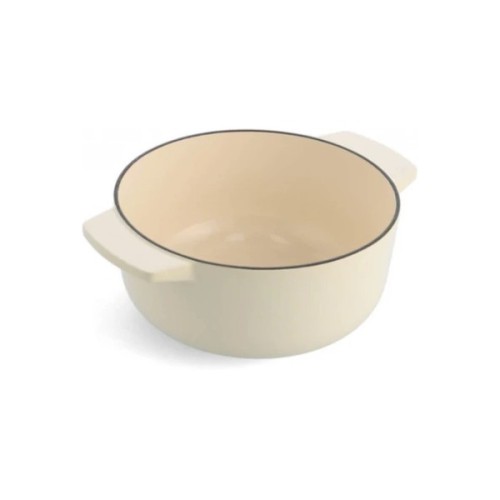 Каструля KitchenAid чавунна з кришкою 3,3 л Мигдалевий крем (CC006056-001)