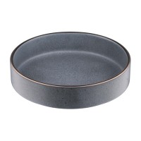 Тарілка Ardesto Fasano, 850мл, 20см, кераміка, сірий темний (AR0320FDG)
