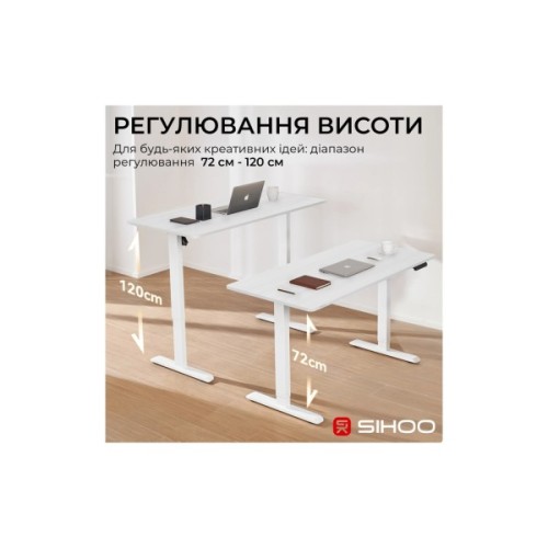 Комп'ютерний стіл Sihoo D03 White (D03-106/D03-107)