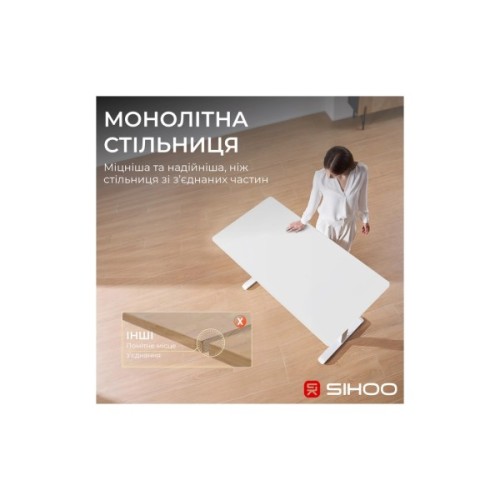 Комп'ютерний стіл Sihoo D03 White (D03-106/D03-107)