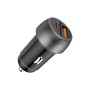 Зарядний пристрій Promate drivegear-pd33 USB-C PD33W + USB-A QC3.0 Black (drivegear-pd33)