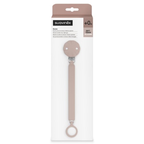 Кліпса для пустушок Suavinex Wonder світло-рожева (402547)