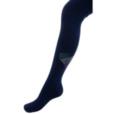 Колготки дитячі BNM з серцем зі страз (M0C0302-2032-5G-blue)