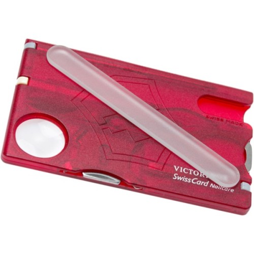 Мультитул Victorinox SwissCard NailCare Transparent Red (0.7240.T)