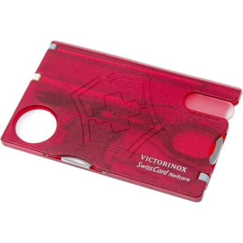 Мультитул Victorinox SwissCard NailCare Transparent Red (0.7240.T)