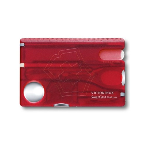 Мультитул Victorinox SwissCard NailCare Transparent Red (0.7240.T)
