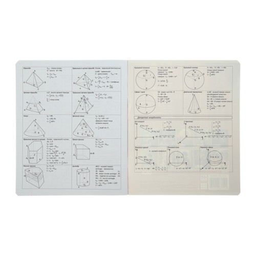 Зошит ZiBi предметний BLACK, 36 аркушів, клітинка, геометрія (ZB.1730-03)