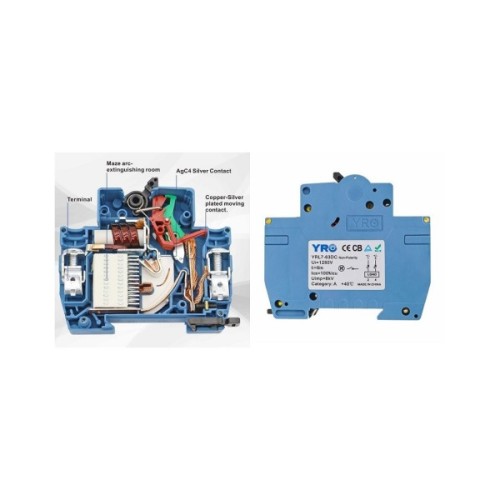 Автоматичний вимикач HiSmart 4P, 63A, 1000VDC (NV820481)