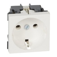 Розетка Legrand Розетка Schuko 16А 250В без шторок, 2 модуля, MOSAIC (077210)