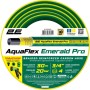 Шланг для поливу 2E AquaFlex Emerald Pro, 3/4", 30м, 4 шари, 20бар, -10…+60°C, зрошувач, 2 конектори, адаптер (2E-GHE34ED30)