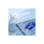 Зарядний пристрій HOCO C109A USB-C PD20W + cable USB-C to Lightning white (6942007656665)
