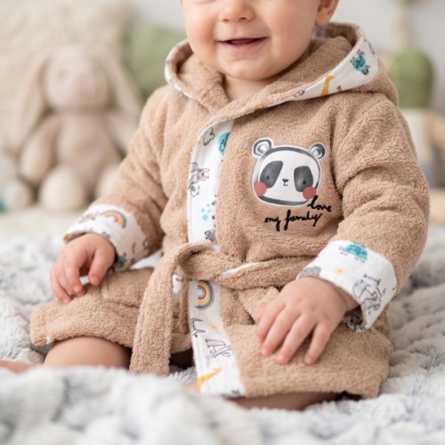 Халат дитячий Miniworld махровий (16927-92B-beige)
