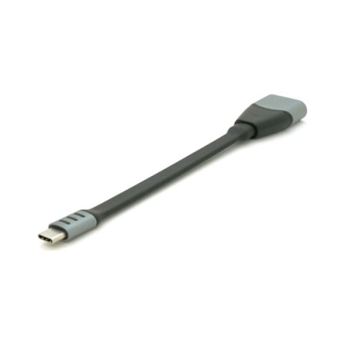 Перехідник USB-C to HDMI F 0.18m black-gray Voltronic (Type-C(M)/HDMI(F)flat18cm)