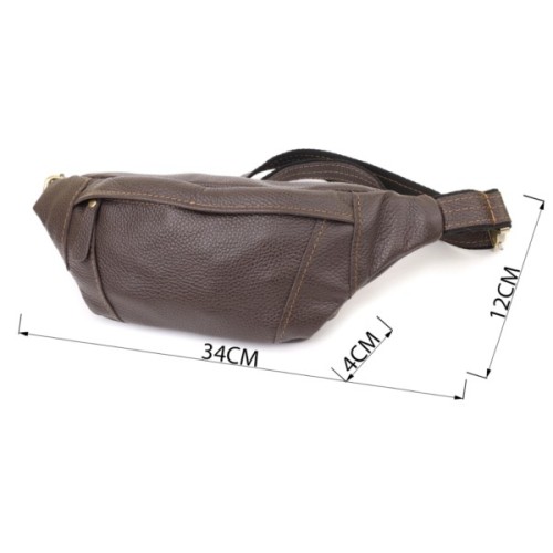 Сумка Shvigel З натуральної шкіри Коричнева (23128)