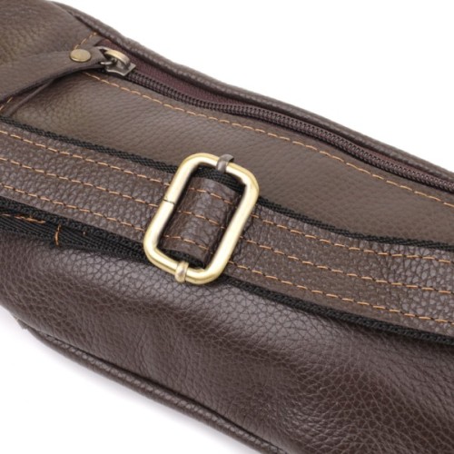 Сумка Shvigel З натуральної шкіри Коричнева (23128)