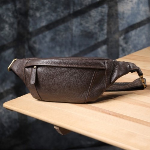 Сумка Shvigel З натуральної шкіри Коричнева (23128)