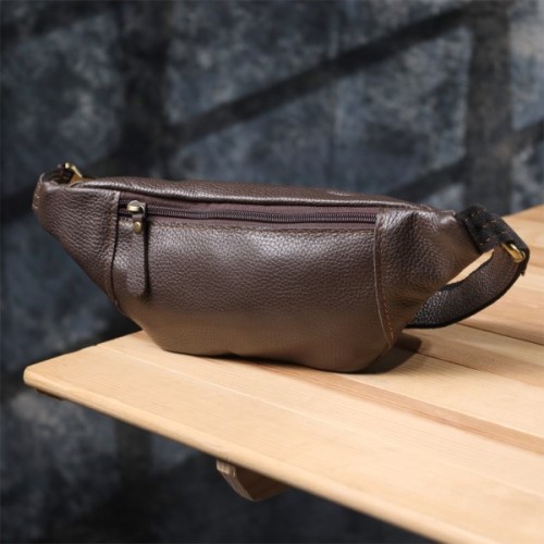 Сумка Shvigel З натуральної шкіри Коричнева (23128)