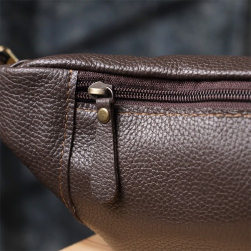 Сумка Shvigel З натуральної шкіри Коричнева (23128)