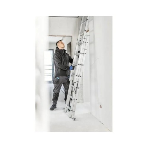 Куртка робоча Hoegert DITTER HT5K260-L з капюшоном SoftShell 96% поліестер/4% еластан чорна, L (52) (HT5K260-L)