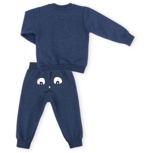 Набір дитячого одягу Breeze з котиком на кишені (9701-80B-blue)