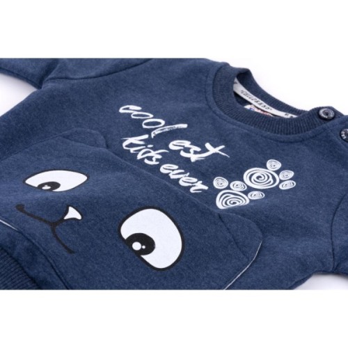 Набір дитячого одягу Breeze з котиком на кишені (9701-80B-blue)