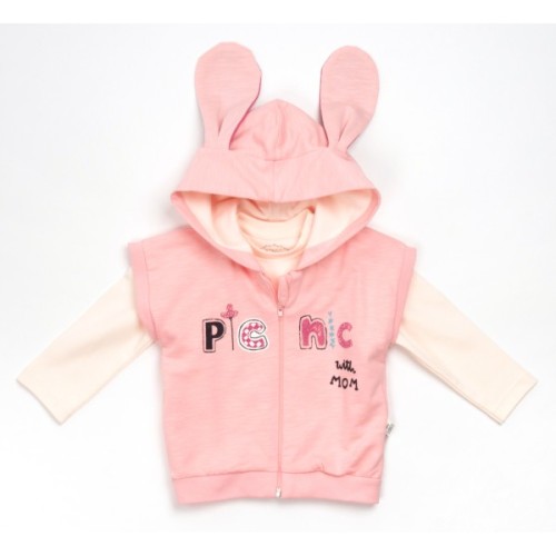 Набір дитячого одягу Tongs з жилетом (4054-74G-pink)