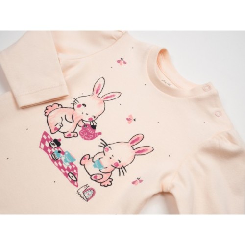 Набір дитячого одягу Tongs з жилетом (4054-74G-pink)