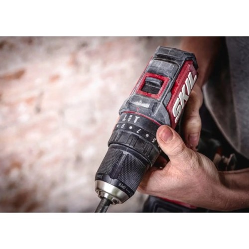 Шуруповерт Skil акумуляторний безщітковий ударний 3075 CA Compact, 2.5Ah (CD1E3075CA+BC1E3110AA)