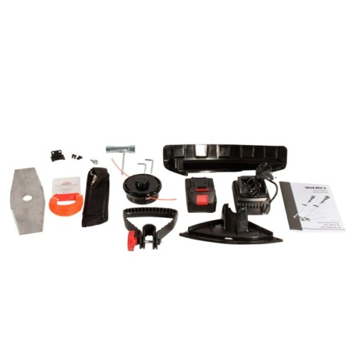 Тример садовий Vitals AZT 1854a BL, 18V, безщітковий, 4Ah, 30см, ніж/ліска 39см, 4.4кг (243063)