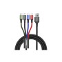 Дата кабель USB 2.0 AM to Lightning + Micro 5P + USB-C 1.2m 3.5A black Baseus (CA1T4-B01)