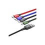 Дата кабель USB 2.0 AM to Lightning + Micro 5P + USB-C 1.2m 3.5A black Baseus (CA1T4-B01)
