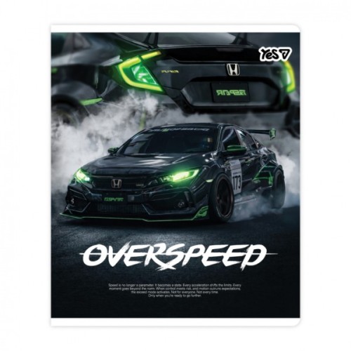 Зошит Yes Overspeed А5 18 аркушів клітинка (768588)