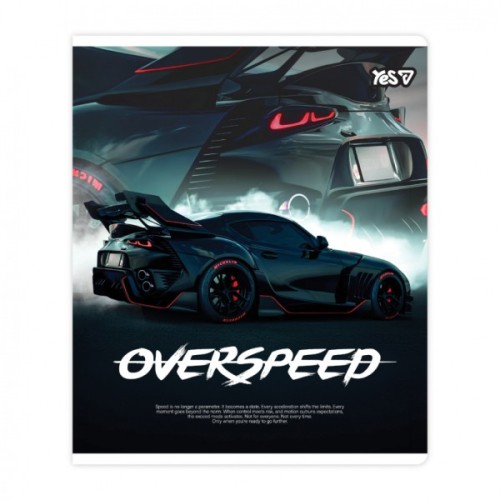 Зошит Yes Overspeed А5 18 аркушів клітинка (768588)