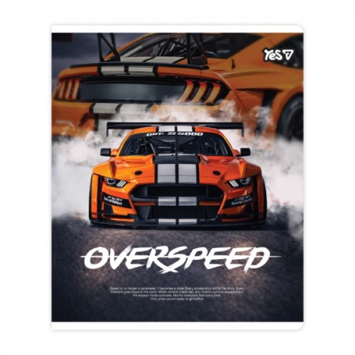 Зошит Yes Overspeed А5 18 аркушів клітинка (768588)