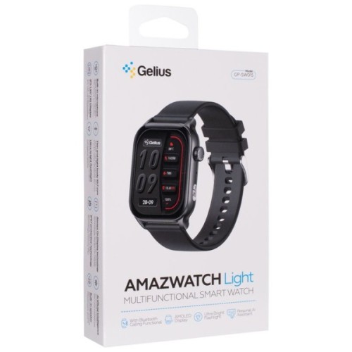 Смарт-годинник Gelius GP-SW015 Amazwatch Light Black (2099901012722)