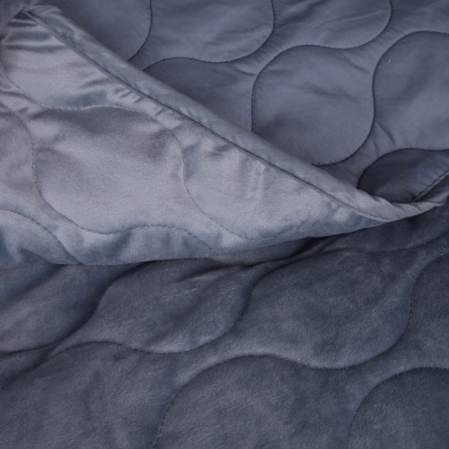 Покривало MirSon №5052 Velor charm Dark grey 200х220 см (2200008376918)