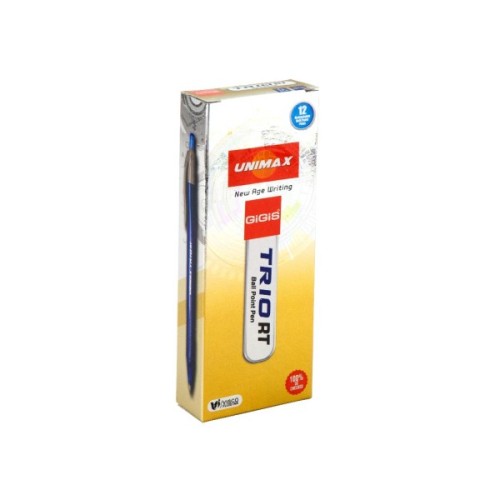 Ручка кулькова Unimax автоматична Trio RT, синя (UX-109-02)