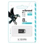 USB флеш накопичувач Wibrand 8GB Hawk Black USB 2.0 (WI2.0/HA8M1B)