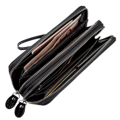 Гаманець Kivi З екошкіри Чорний (19026)