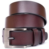 Ремінь Vintage Чоловічий з класичною пряжкою Коричневий (20357)