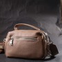 Сумка Vintage Жіноча на два відділення з натуральної шкіри Бежева (22345)