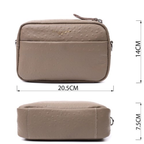 Сумка Vintage З фактурної натуральної шкіри Бежева (22662)