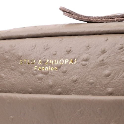 Сумка Vintage З фактурної натуральної шкіри Бежева (22662)