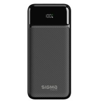 Батарея універсальна Sigma X-power SI20A4QL 20000mAh, PD/20W, QC/22.5W, LED, cable 20w, black (4827798799710)