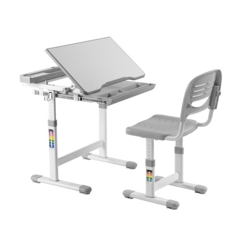 Парта зі стільцем FunDesk Cantare Grey