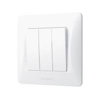 Вимикач Videx BINERA 3кл білий (VF-BNSW3-W)