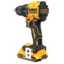 Шуруповерт DeWALT XR Li-Ion 18V, 2x2Ah, 74 Нм, 0-450/0-1650 об/хв, 1.12 кг, TSTAK (DCD794D2T)