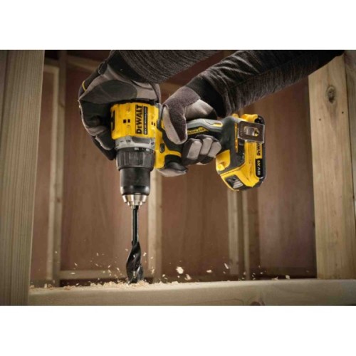 Шуруповерт DeWALT XR Li-Ion 18V, 2x2Ah, 74 Нм, 0-450/0-1650 об/хв, 1.12 кг, TSTAK (DCD794D2T)
