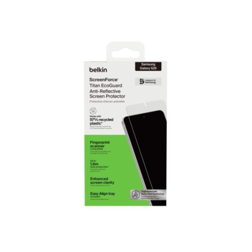 Скло захисне Belkin Titan EcoGuard Samsung Galaxy S26 (OVB078HQ)